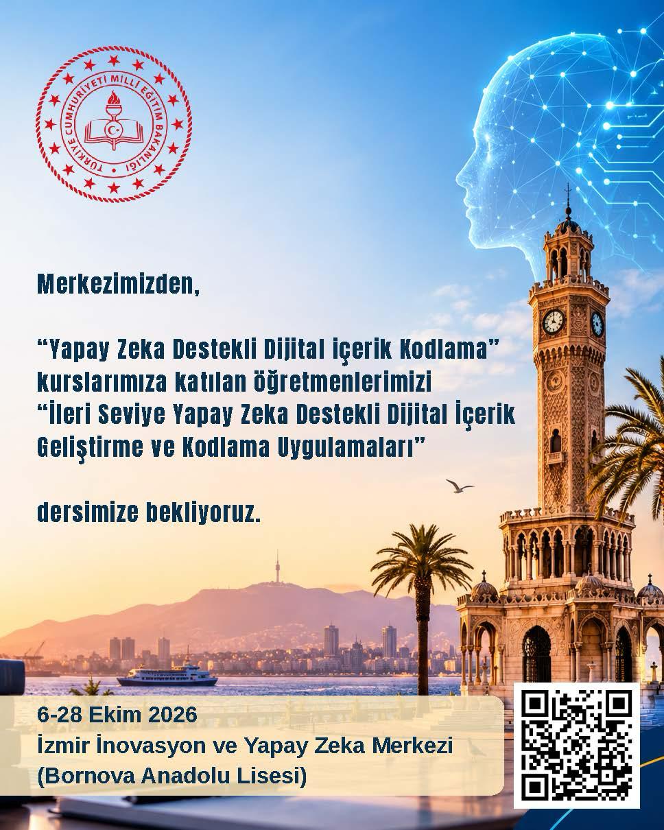İleri Seviye Yapay Zeka Destekli Dijital İçerik Geliştirme ve Kodlama Uygulamaları kursu duyurusu