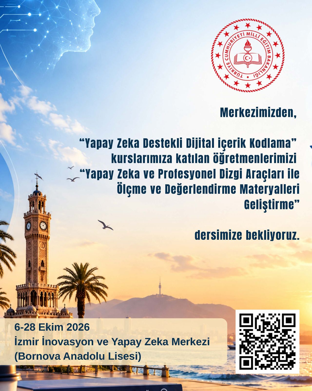 Yapay Zeka ve Profesyonel Dizgi Araçları ile Ölçme ve Değerlendirme Materyalleri Geliştirme kursu duyurusu